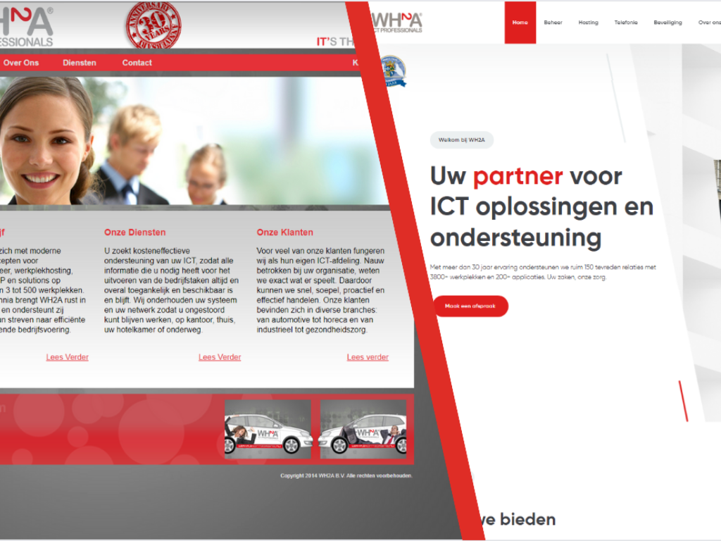 Vernieuwde website WH2A